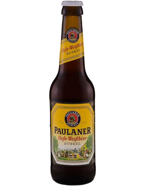 Пиво Paulaner, Hefe-Weissbier Dunkel, 0.33 л
