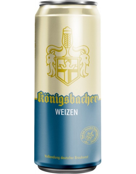 Пиво "Konigsbacher" Weizen, in can, 0.5 л