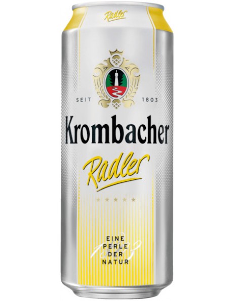 Пиво Krombacher, Radler, in can, 0.5 л