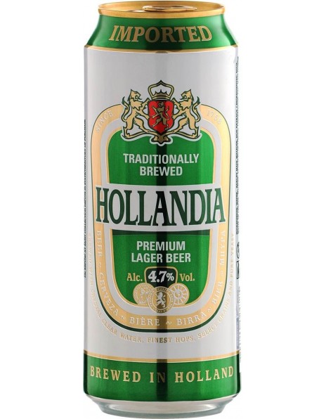 Пиво "Hollandia" Premium Lager, in can, 0.5 л