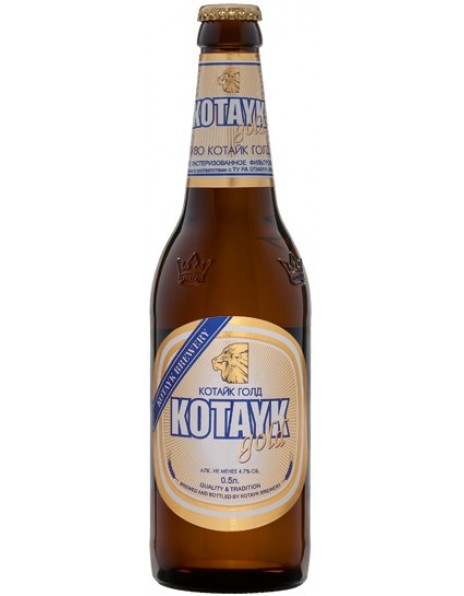 Пиво "Котайк" Голд (коричневая бутылка), 0.5 л