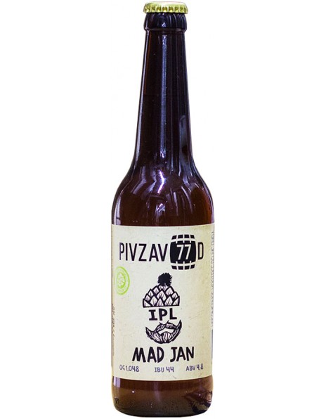 Пиво Pivzavod 77, "Mad Jan", 0.5 л